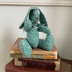 Small Handmade Floral Bunny Stuffed Animal